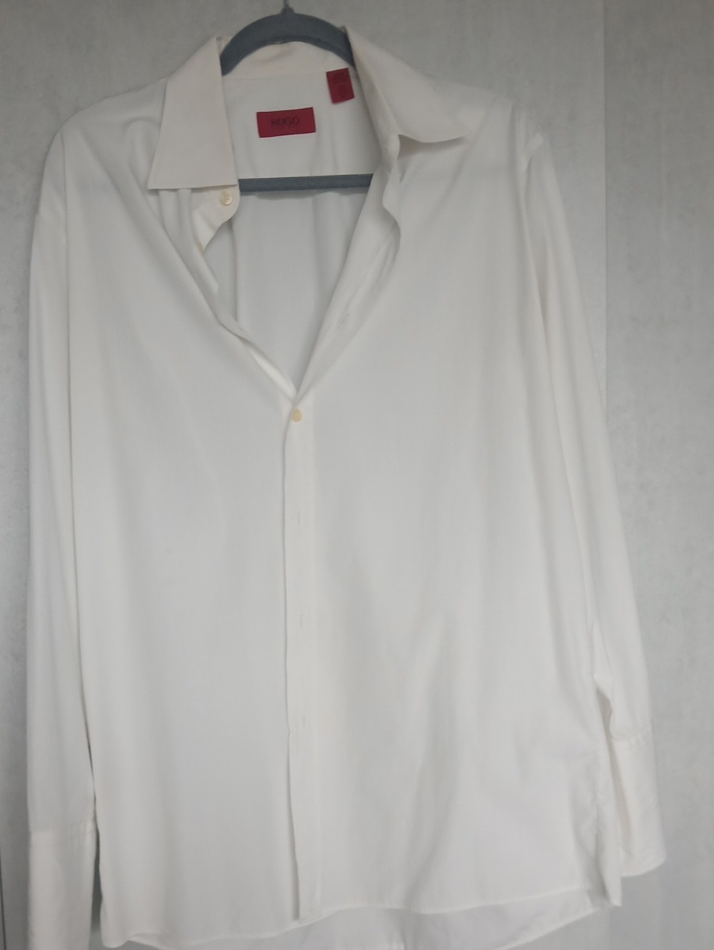 Hugo Boss White Shirt with Red Labels